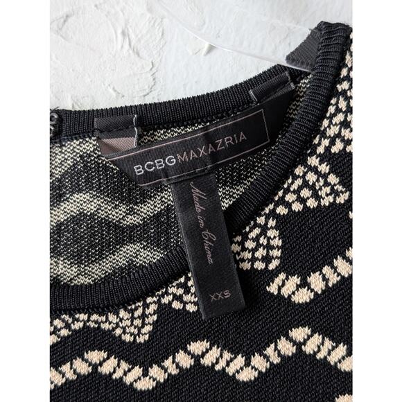 BCBGMaxAzria Wilma Dress in Black Combo Size XXS - Picture 9 of 13